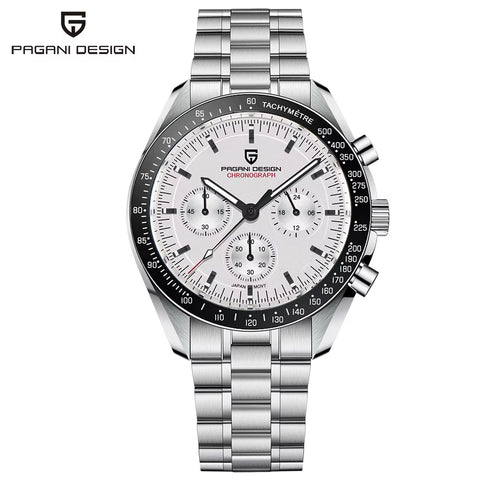 PAGANI DESIGN Men'S Luxury Quartz Watch Japan VK63 Watches for Man Top Synthetic Sapphire Glass Mirror Wrist Watch Clocks Gifts