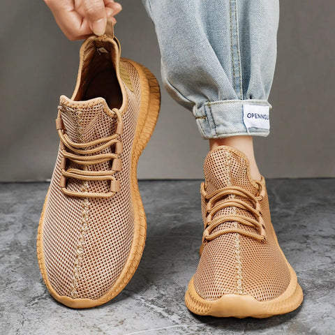 Men Shoes Breathable Mesh Running Shoes Slip on Walking Sneakers for Men Tennis Sports Shoes