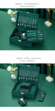 New Vintage Style Velvet Jewelry Box Double Lock Storage Box Necklace Watch Ear Jewelry Box Large Capacity