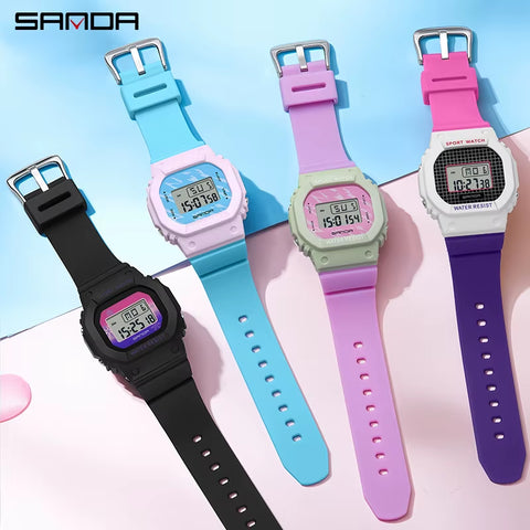 Boys Girls Digital Watch Women LED Sports Watch for Women Wrist Watch Ladies Waterproof Electronic Watch Children Gift