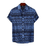 Men'S plus Size Short Sleeve Floral Shirt