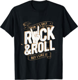 Cool Rock and Roll Tee Shirt, I Love Rock Music, Rock & Roll T-Shirt