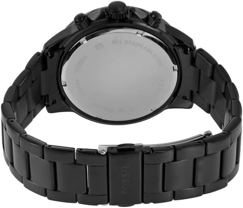 Bannon Multifunction Black Stainless Steel Watch