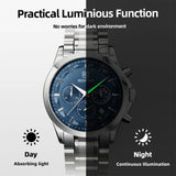 Men'S Luxury Business Watch Tough Stainless Steel Men'S Watch Sports Waterproof Watch Workplace Men'S Gift Wrist Watch