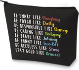 Stay Pony Funny Inspired Makeup Bag 80S Movie Toiletry Bag Book Lover Gift(Pony Black Makeup Bag)