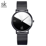SK Luxury Leather Watches Women Creative Fashion Quartz Watches for Reloj Mujer 2019 Ladies Wrist Watch  Relogio Feminino