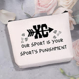 Cross Inspired Country Cosmetic Bag Country Travel Bag Our Sport Is Your Sport'S Punishment (X Bag)