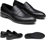 Mens Loafer Shoes. Leather Penny Loafer for Men, Slip-On Formal Business Shoes.
