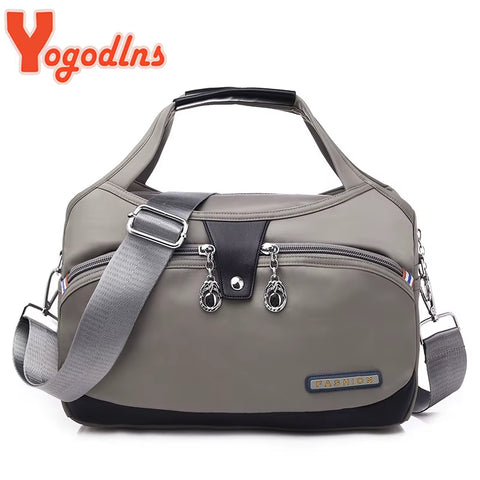 Nylon Shoulder Women'S Bag Waterproof Handbag Large Capacity Crossbody Bag Fashion Lady Handle Bag Multifunction Purse