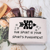 Cross Inspired Country Cosmetic Bag Country Travel Bag Our Sport Is Your Sport'S Punishment (X Bag)