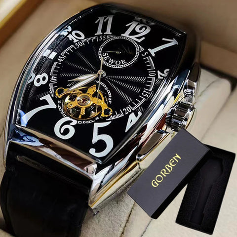 Luxury Mens Automatic Mechanical Watches Tourbillon Skeleton Wrist Clock Male Luminous Man Wrist Watch for Men Relojes Mecánicos