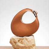 Luxury Leather Handbags Women Crescent Shape Bag Personality Large Capacity Underarm Bag 2021 Fashion Shoulder Bag Borsa