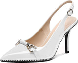 Elevate Your Style with Our Stunning Women’s Beaded Slingback High Heel Pumps - Perfect for Any Occasion!