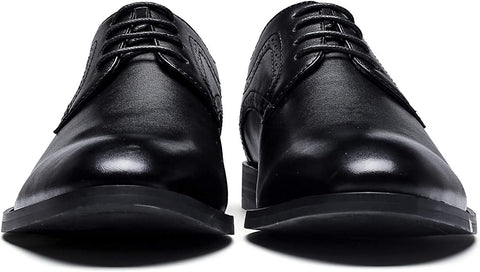 Men'S Oxford Formal Dress Shoes Comfortable Classic Business Lace up Derby Plain Toe