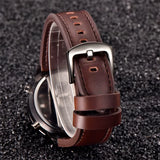 1Pc / Lot Men Genuine  Brand Designer Watches Students Fashion Leather Band Alarm Stopwatch Electronic Watch Montre Homme