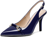 Elevate Your Style with Our Stunning Women’s Beaded Slingback High Heel Pumps - Perfect for Any Occasion!