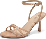 Women'S Strappy 3 Inch High Heels round Toe Ankle Strap 