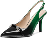 Elevate Your Style with Our Stunning Women’s Beaded Slingback High Heel Pumps - Perfect for Any Occasion!