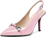 Elevate Your Style with Our Stunning Women’s Beaded Slingback High Heel Pumps - Perfect for Any Occasion!