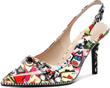 Elevate Your Style with Our Stunning Women’s Beaded Slingback High Heel Pumps - Perfect for Any Occasion!