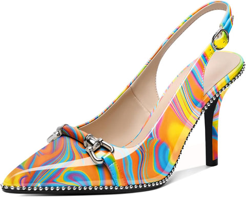 Elevate Your Style with Our Stunning Women’s Beaded Slingback High Heel Pumps - Perfect for Any Occasion!