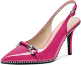 Elevate Your Style with Our Stunning Women’s Beaded Slingback High Heel Pumps - Perfect for Any Occasion!