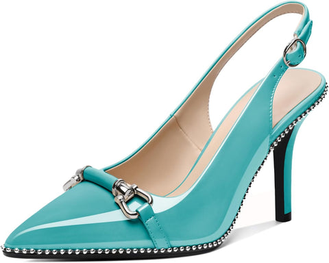 Elevate Your Style with Our Stunning Women’s Beaded Slingback High Heel Pumps - Perfect for Any Occasion!