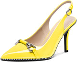 Elevate Your Style with Our Stunning Women’s Beaded Slingback High Heel Pumps - Perfect for Any Occasion!