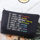 Stay Pony Funny Inspired Makeup Bag 80S Movie Toiletry Bag Book Lover Gift(Pony Black Makeup Bag)