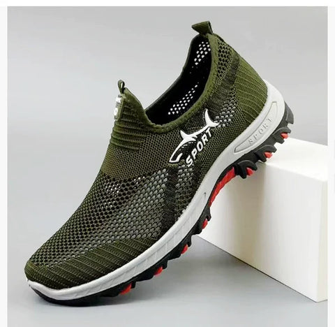 Summer Mesh Men Shoes Lightweight Sneakers Men Fashion Casual Walking Shoes 2024 Breathable Mens Hiking Shoes 2025 Fashion Shoes