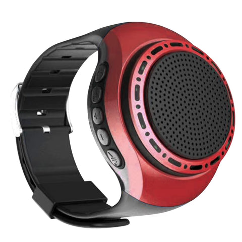 USB Rechargeable Wrist Watch Speaker Cool Lighting Bluetooth-Compatible Portable Bicycle Audio Music FM Radio Box