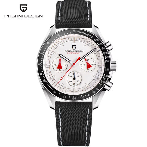PAGANI DESIGN Men'S Luxury Quartz Watch Japan VK63 Watches for Man Top Synthetic Sapphire Glass Mirror Wrist Watch Clocks Gifts