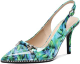 Elevate Your Style with Our Stunning Women’s Beaded Slingback High Heel Pumps - Perfect for Any Occasion!