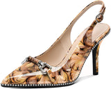 Elevate Your Style with Our Stunning Women’s Beaded Slingback High Heel Pumps - Perfect for Any Occasion!