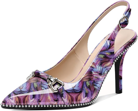 Elevate Your Style with Our Stunning Women’s Beaded Slingback High Heel Pumps - Perfect for Any Occasion!