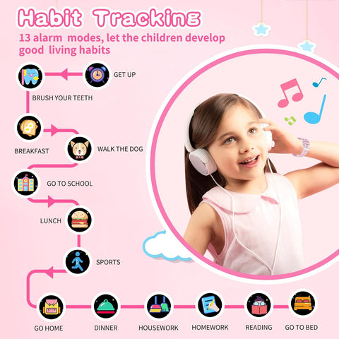 Exciting Kids Smart Watch for Girls Aged 5-12 - 39 Fun Games, HD Touch Screen, Video Camera, Music Player & More! Perfect Birthday Gift for Young Explorers!