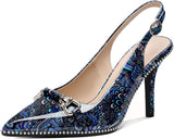 Elevate Your Style with Our Stunning Women’s Beaded Slingback High Heel Pumps - Perfect for Any Occasion!
