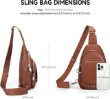 Stylish Anti-Theft Genuine Leather Crossbody Bag for Women - RFID Protected Sling Bag Perfect for Travel and Everyday Use