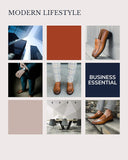 Mens Loafer Shoes. Leather Penny Loafer for Men, Slip-On Formal Business Shoes.