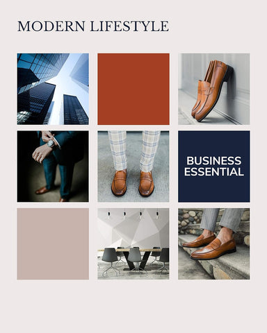 Mens Loafer Shoes. Leather Penny Loafer for Men, Slip-On Formal Business Shoes.