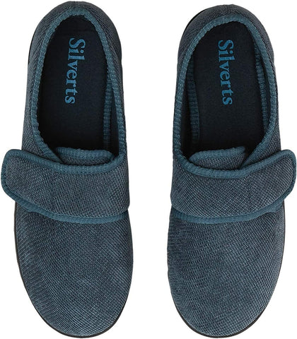 Men’S Wide & Comfy Easy Closure Slippers for Seniors