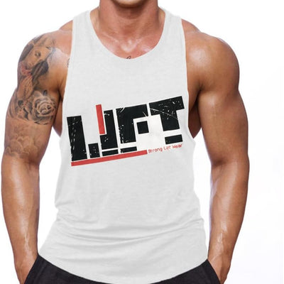 Men'S Gym Bodybuilding Stringer Tank Top Workout Muscle Cut Shirt Fitness Sleeveless Vest