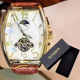 Luxury Mens Automatic Mechanical Watches Tourbillon Skeleton Wrist Clock Male Luminous Man Wrist Watch for Men Relojes Mecánicos