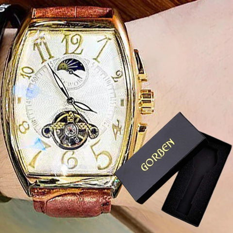 Luxury Mens Automatic Mechanical Watches Tourbillon Skeleton Wrist Clock Male Luminous Man Wrist Watch for Men Relojes Mecánicos