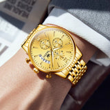 Men'S Watch Waterproof Luminous Wrist Watch Quartz Stainless Steel Watch for Men Pilot Top Brand Male Watches