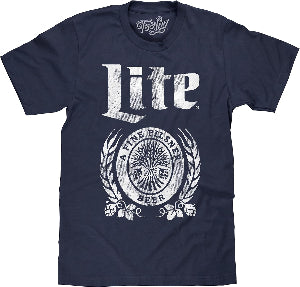 Men'S Faded Miller Lite Beer Logo Shirt