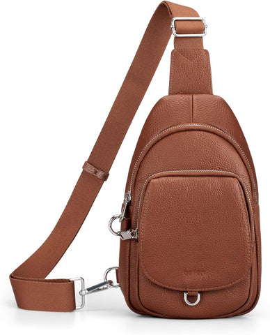 Stylish Anti-Theft Genuine Leather Crossbody Bag for Women - RFID Protected Sling Bag Perfect for Travel and Everyday Use