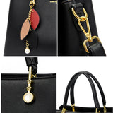 New High Quality Leather Women Tote Bag Large Capacity Shoulder Crossbody Bag Fashion Handbags Designer Ladies Messenger Bag