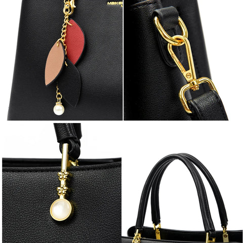 New High Quality Leather Women Tote Bag Large Capacity Shoulder Crossbody Bag Fashion Handbags Designer Ladies Messenger Bag