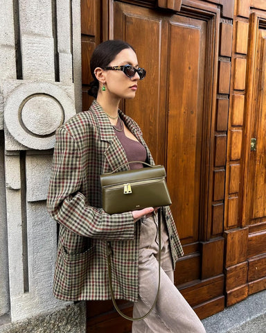 Elevate Your Style with the Women's Thea Top Handle Bag in Dark Olive